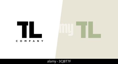 Trendy letter T and L, TL logo design template. Minimal monogram initial based logotype for company identity. Stock Vector