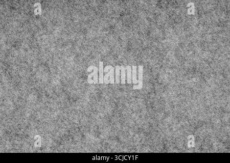 Grey heather knitted fabric made of synthetic fibres textured background. Grey knitted fabric texture. Background with delicate striped pattern, close Stock Photo