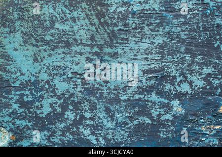 Vintage wooden dark blue board. Rustic dark blue painted wood texture as background, close up Stock Photo