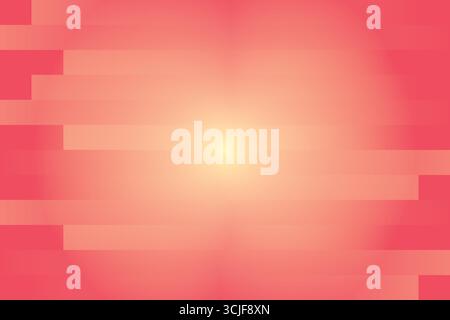 A visually appealing abstract background featuring horizontal blocks of varying shades of pink and coral, with a soft luminous glow emanating from the Stock Vector