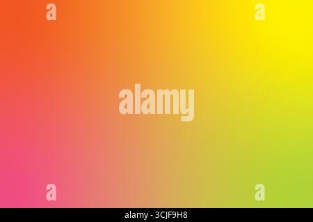 A smooth, seamless gradient showcases a lively spectrum of colors, starting with a vivid pink, blending into a warm orange, and culminating in a brigh Stock Vector