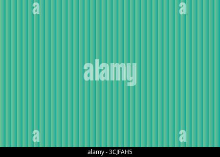 This image features a repeating pattern of vertical stripes in shades of teal and green. The gradient effect creates a subtle depth to the design. Stock Vector