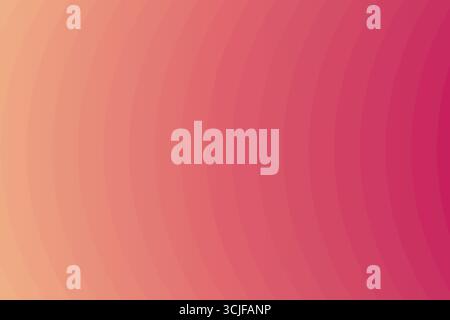 This image features a smooth gradient transitioning from light orange to deep pink. The background is composed of subtly curved lines creating a wave- Stock Vector