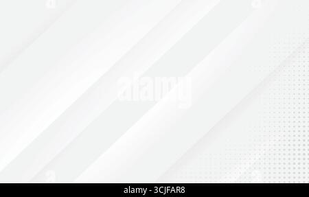 Elevate your modern design projects with this clean and minimalist vector layout. Featuring a light gray gradient background enhanced by elegant diago Stock Vector