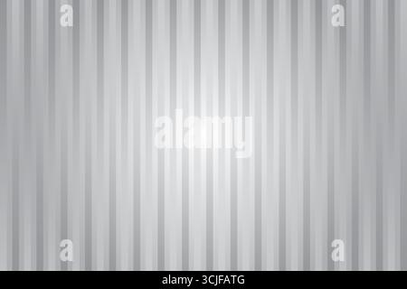 This abstract background features a series of vertical stripes in varying shades of gray, creating a subtle gradient effect. A bright white light eman Stock Vector