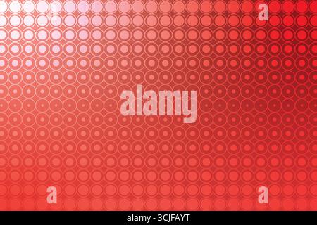A repeating geometric pattern of concentric circles with a smooth red gradient background. The circles vary in opacity and color intensity, creating a Stock Vector