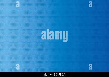 A digital illustration featuring a gradient blue background overlaid with repeating horizontal rows of small, evenly spaced dots creating a subtle tex Stock Vector