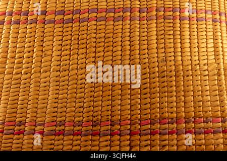 African Palm Leaf Woven Basketry Pattern Stock Photo