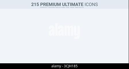 Ultimate icon collection covering artificial intelligence, NFTs, software development, technological shifts, and virtual worlds. Ideal for tech and digital themes. Stock Vector
