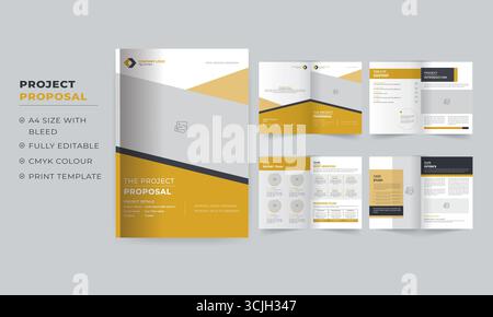 New Business Project Proposal design template Stock Vector