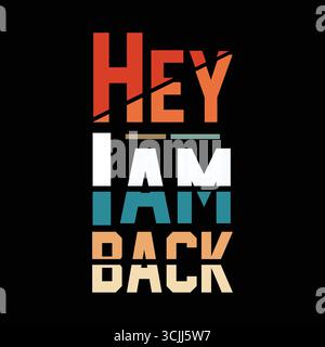 Broken color lettering word style vector design for banner t shirt sticker and more Stock Vector