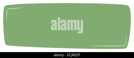 Green Fluid Hand Drawn Rectangle Banner Stock Vector