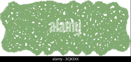 Green Chalk Squiggle Frame With Texture Stock Vector
