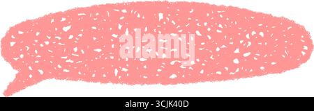 Pink Crayon Sketch Fluid Chat Bubble Stock Vector