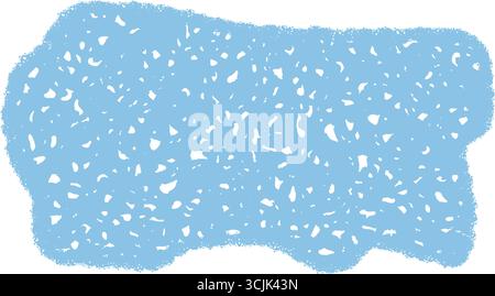 Wavy Chalk Texture Organic Textbox Frame Stock Vector