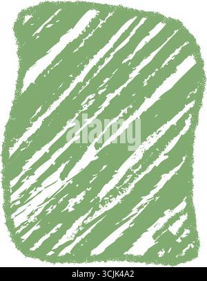 Sketchy Crayon Squiggle Frame Background Stock Vector