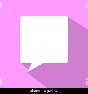 Communication box icon. Speech dialog bubble. Chat message symbol. Vector flat illustration. EPS 10. Stock Vector