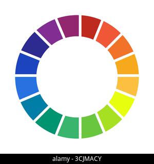 Circle Color Palette Guide Spectrum Vector Stock Vector Image & Art - Alamy