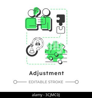 Adjustment modern linear concept icon Stock Vector