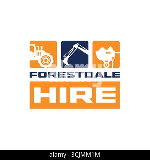 Premium construction corporate business real estate tools logo design Stock Vector