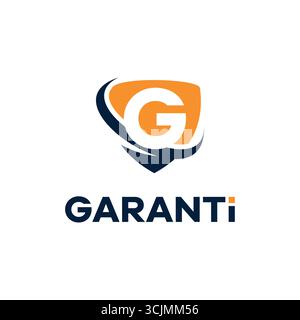 Premium letter G security safety finance shield business logo design Stock Vector