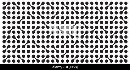 Metaball black and white Vector Background. Liquid morphing connected blobs template. Organic tech geometric backdrop. Stock Vector