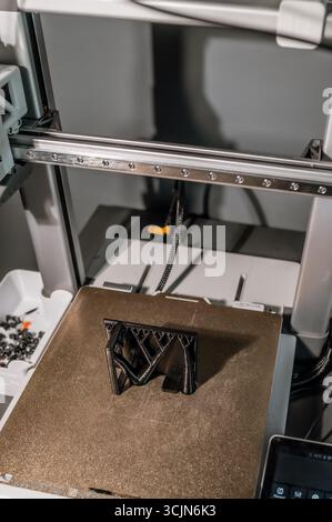 3D printer printing figure close-up Stock Photo