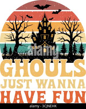 Halloween vector T-shirt Design Stock Vector