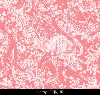 Paisley textile pattern vector illustration for bandana , scarf etc ...