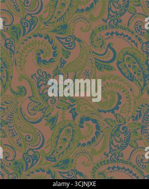 paisley textile pattern design, texture,paisley textile pattern design, Magical Traditional Paisley Seamless Pattern, paisley, vector,all over pattern Stock Vector