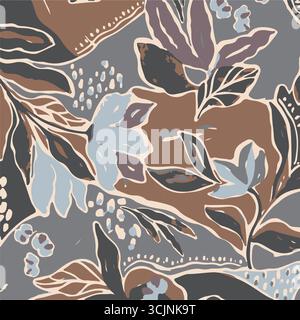 Autumn leaves abstract background,autumn, backgrounds, flower, falling, floral pattern, illustration, vector, leaf, line art, abstract, abstract back Stock Vector