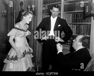 JOAN FONTAINE, CARY GRANT, ALFRED HITCHCOCK, SUSPICION, 1941 Stock