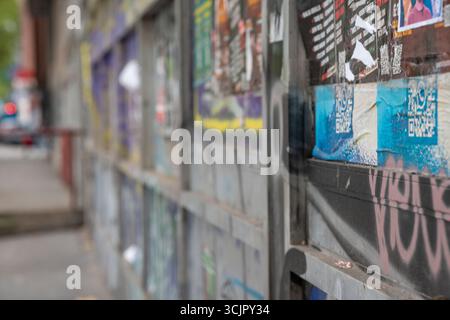 Street graffiti in Brick Lane, east London, England Stock Photo