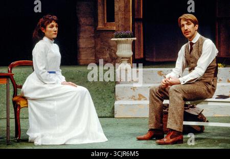 Set Design Chekhov Harriet Walter (Lily), Alan Rickman (Mr Aston) in THE SEAGULL by Anton ...