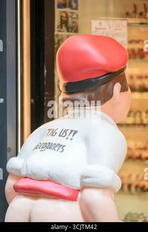 August 24, 2025 Souvenir Shop in the Gothic District of Barcelona Stock Photo