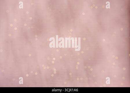 Bright and festive pink background with shining bokeh. Stock Photo