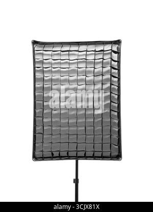 A photography light softbox with a grid Stock Photo