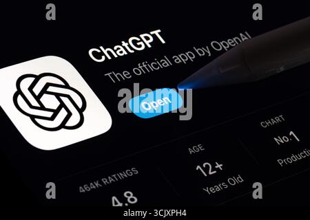 ChatGPT app Stock Photo