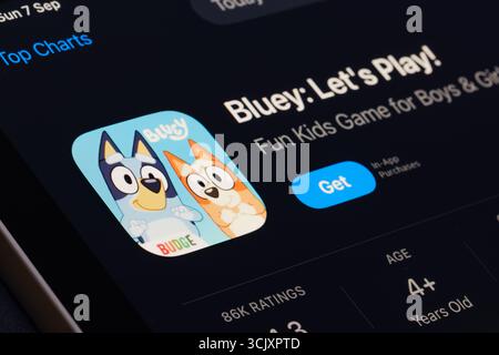 Bluey app Stock Photo