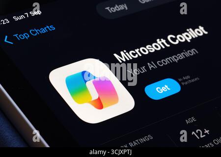 Microsoft Copilot app Stock Photo
