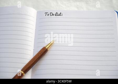 Stationery and a notebook on a white background Stock Photo