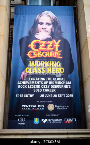 Ozzy Osbourne Working Class Hero Exhibition, Birmingham Museum, West Midlands, England Stock Photo