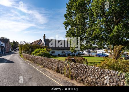 Staithe N Willow cafe in Horning in the Norfolk Broads National Park Stock Photo