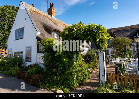 Staithe N Willow cafe in Horning in the Norfolk Broads National Park Stock Photo