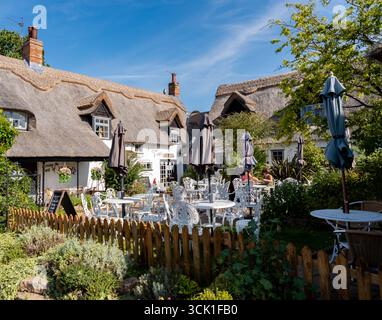 Staithe N Willow cafe in Horning in the Norfolk Broads National Park Stock Photo