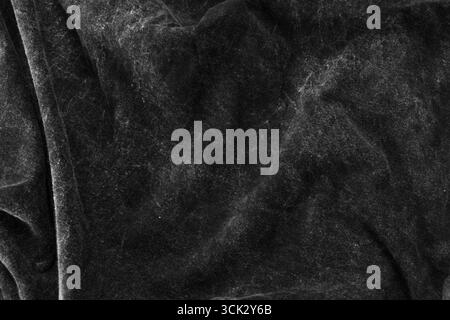 Dark bleached fabric wrinkled texture, Bleached cloth background Stock Photo