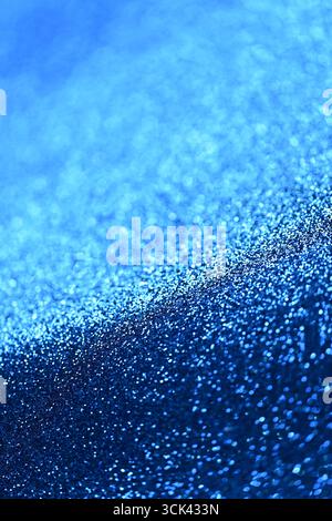 Navy blue glitter texture background sparkly shiny wrapping paper holiday seasonal wallpaper decoration, greeting and wedding invitation card design e Stock Photo