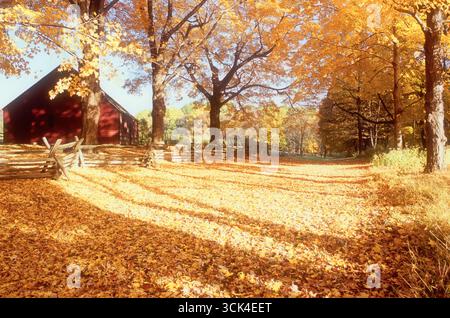 Tempe Wick House in autumn Stock Photo