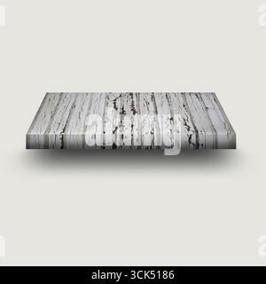 A sleek, modern marble countertop with a polished finish, ideal for kitchens or upscale interiors. Stock Photo