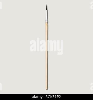 Paint brush isolated on plain background , element can be used for design project. Stock Photo